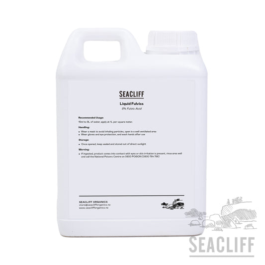 Seacliff Organics Liquid Fulvic - Seacliff Organics Living Soil Amendments New Zealand