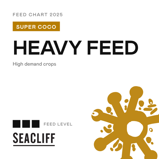 Super Coco feed chart, heavy feed
