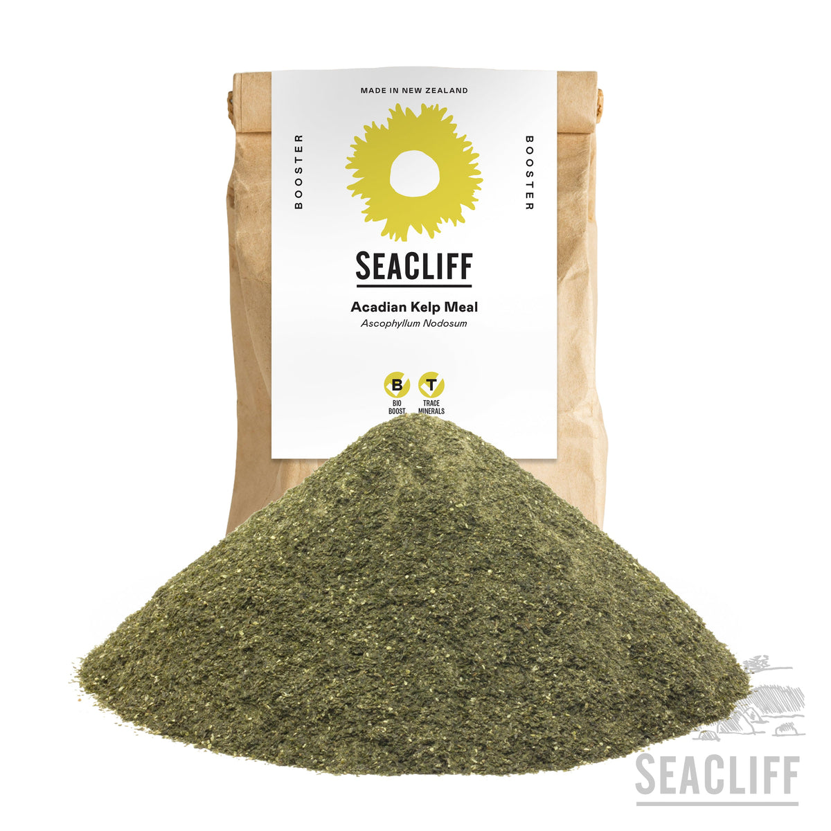 Seacliff Organics kelp meal bag