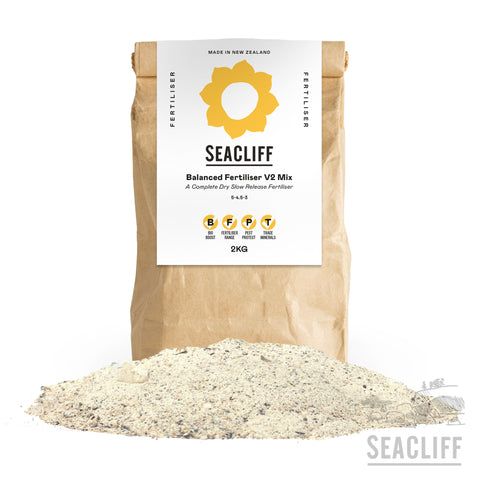 Seacliff Organics Balanced Fertiliser V2 Mix - Seacliff Organics Living Soil Amendments New Zealand