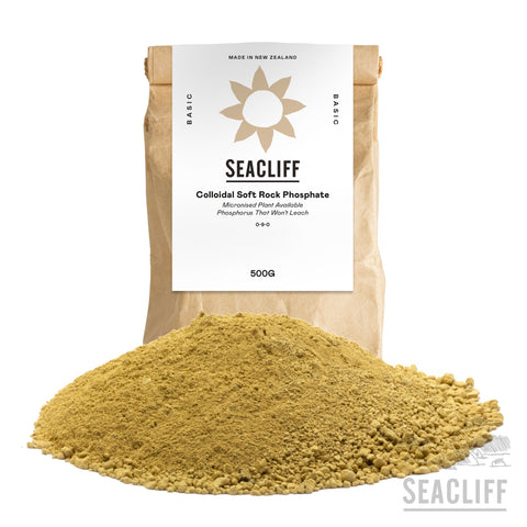 Calphos (Colloidal Soft Rock Phosphate) - Seacliff Organics Living Soil Amendments New Zealand