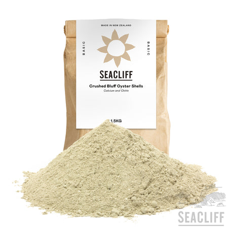 Bluff Oyster Shell Flour  - Seacliff Organics Living Soil Amendments New Zealand