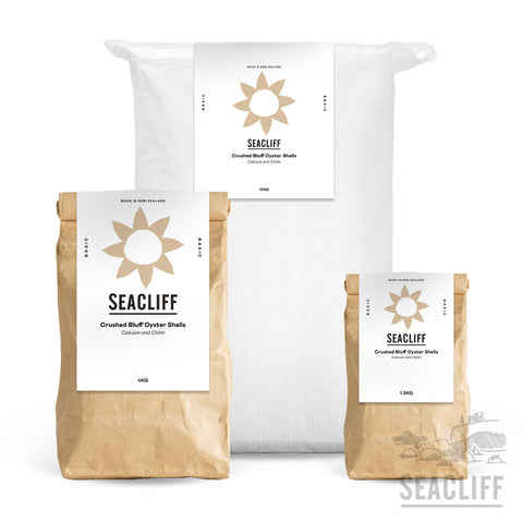 Bluff Oyster Shell Flour  - Seacliff Organics Living Soil Amendments New Zealand