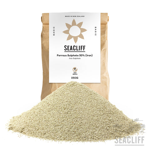 Ferrous Sulphate ( Iron )  - Seacliff Organics Living Soil Amendments New Zealand