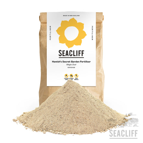 Hamish's Secret Garden Fertiliser  - Seacliff Organics Living Soil Ammendments New Zealand