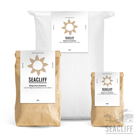 Magnesium Sulphate - Seacliff Organics Living Soil Amendments New Zealand