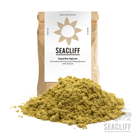 Superfine AgLime - Seacliff Organics Living Soil Amendments New Zealand