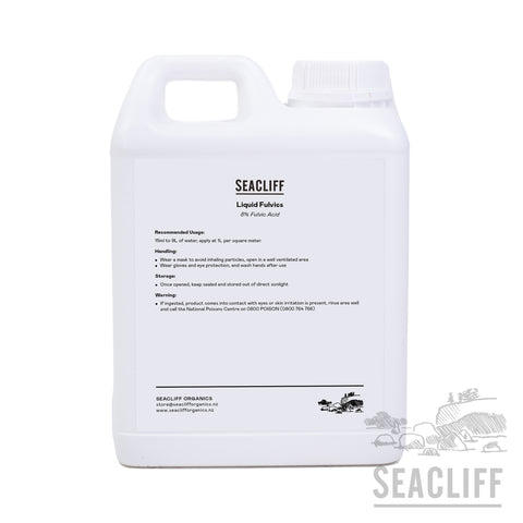 Seacliff Organics Liquid Fulvic - Seacliff Organics Living Soil Amendments New Zealand